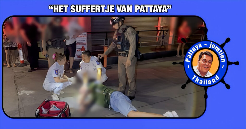 Motortaxichauffeur raakt tijdens een vredesmissie tussen een buitenlander en zijn vriend(je) in Pattaya gewond