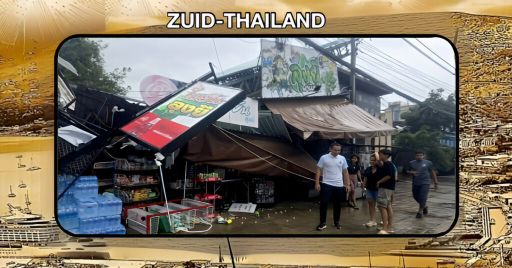 De tropische stormen hebben flink huisgehouden op Phuket, en in het district zijn er aanzienlijke schadegevallen gerapporteerd.