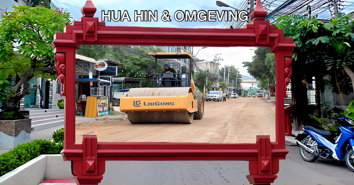 De verwachting is dat de wegwerkzaamheden van Soi 94 in Hua Hin eind oktober zijn voltooid