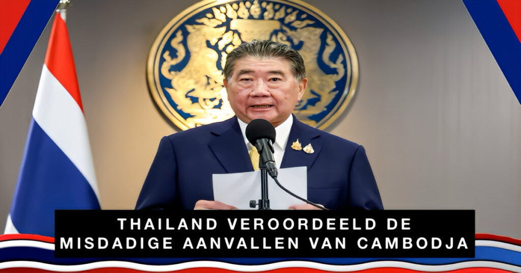 Thailand beschouwt de aanvallen als misdadig, Khun Phumtham spreekt over oorlogsmisdaden na aanvallen op onschuldige burgers.