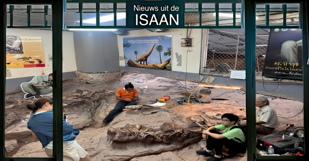 Nieuwe prehistorische ontdekking in Phu Wiang Nationaal Park n Noordoost-Thailand