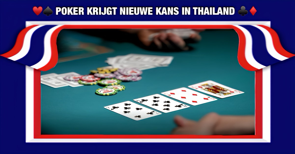 Het ministerie van Sport in Thailand deelt een sprankje hoop op de pokertafel uit!