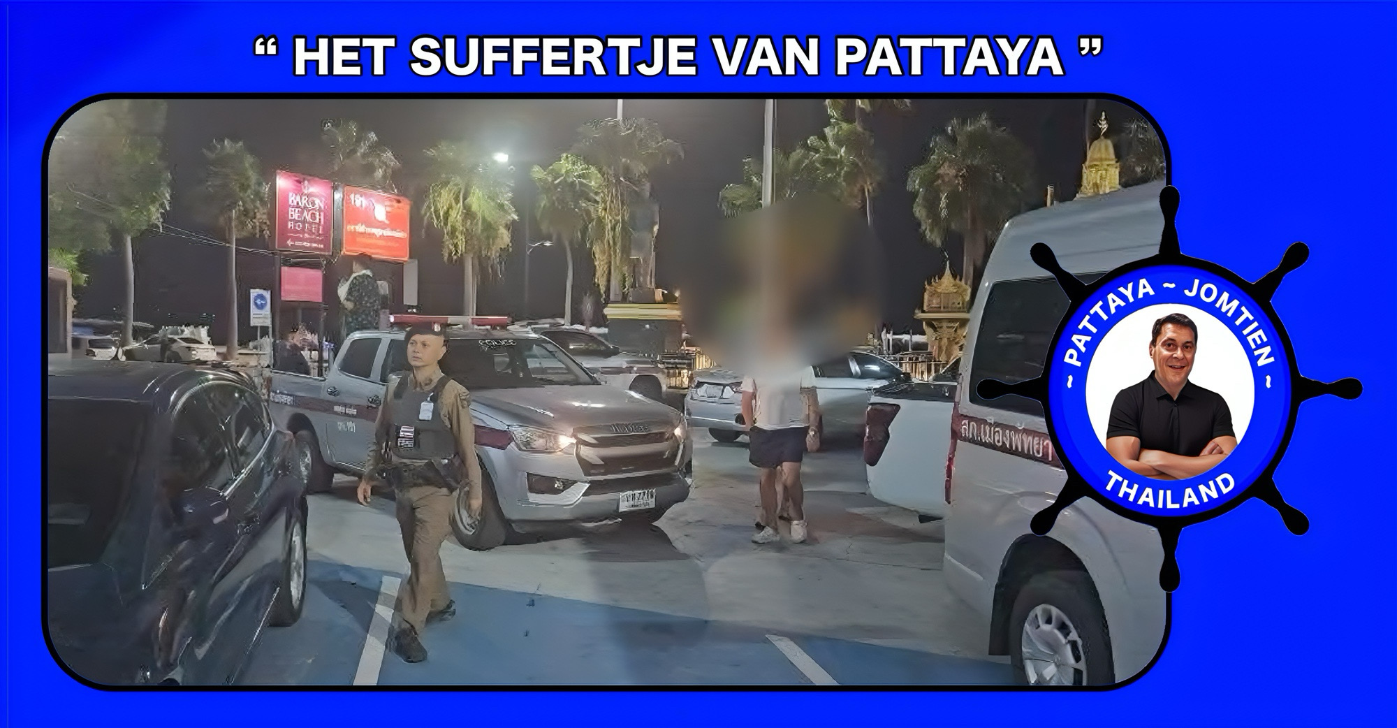 Kijken mag, aankomen niet. Thaise vriendin krijgt ongewenste aandacht van Oezbeekse toeristen in Pattaya