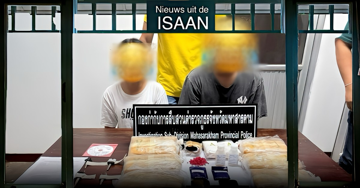 35-jarige man en 12-jarig vriendinnetje in de penarie bij de smokkel van methamfetamine in Noordoost-Thailand 