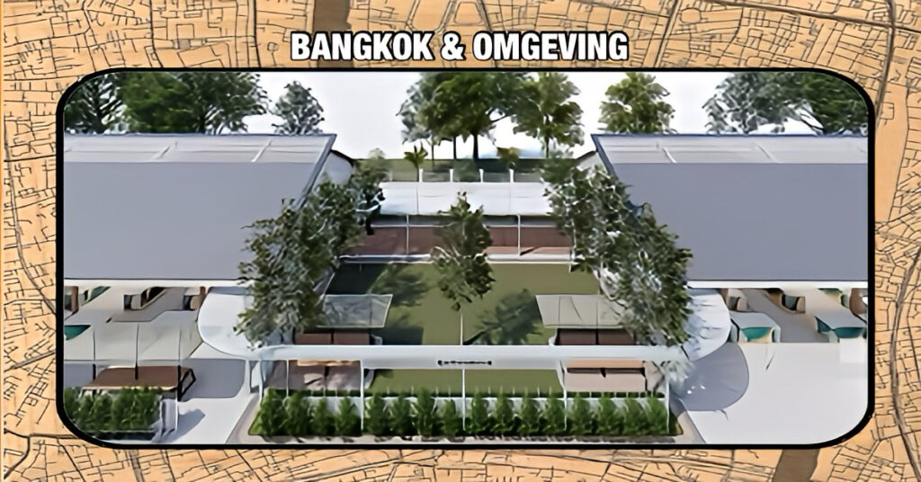 Langzaam wordt de charme van Thailand teniet gedaan, in het Lumpini Park wordt een Hawker Centre voor straatverkopers gebouwd
