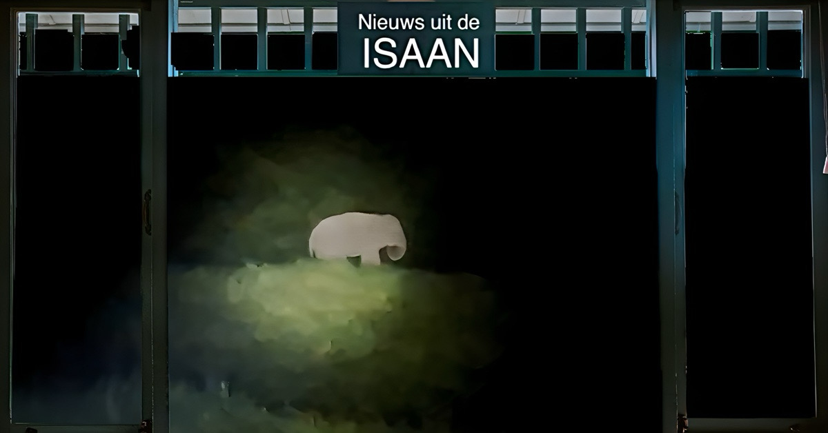 Cambodjaanse wilde olifant gaat op rooftocht in Noordoost-Thailand en vernielt eigendommen van Thaise boeren