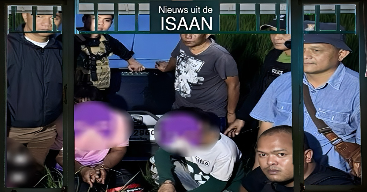 Voormalige burgemeester en zijn zoon in Noordoost-Thailand betrapt op smokkelen van meth-pillen uit Laos