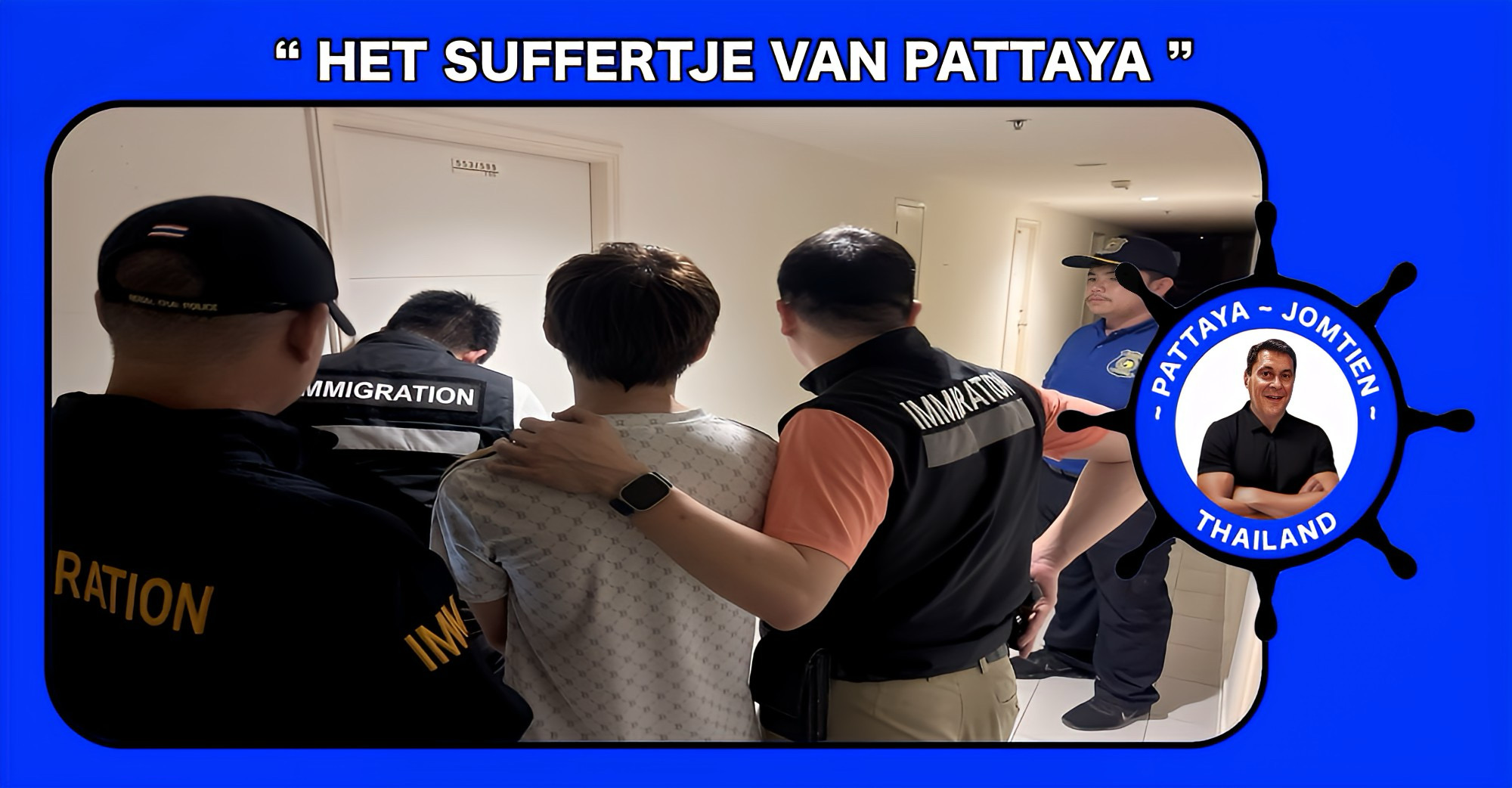 De Chonburi Immigratiepolitie arresteerde in Pattaya een Maleisische man voor afpersing van Thaise vrouwen