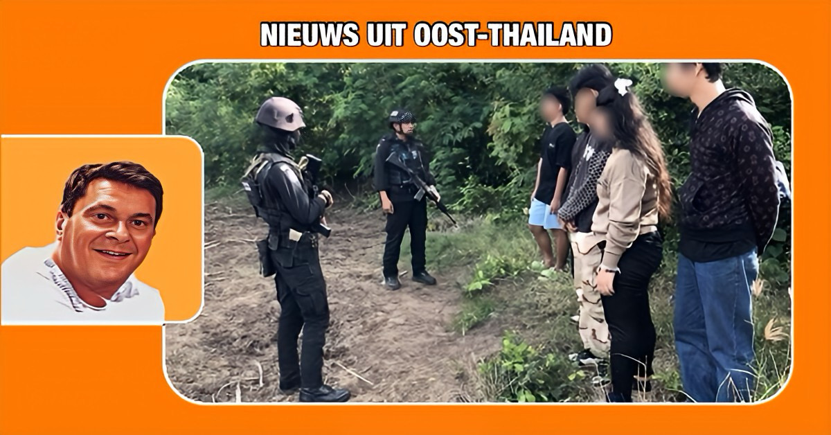 Antismokkelbrigade in Oost-Thailand onderschept mensenhandelbende die Thaise burgers naar Cambodja smokkelde