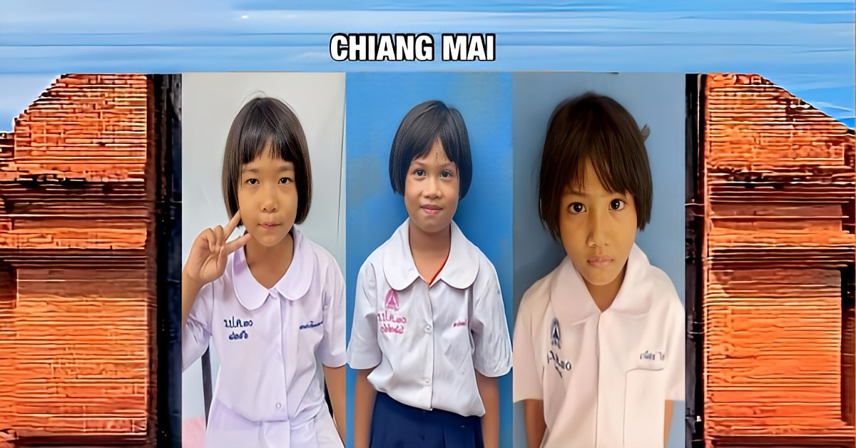 Drie Thaise meisjes worden vermist nadat ze uit hun school in Noord-Thailand zijn weggelopen.