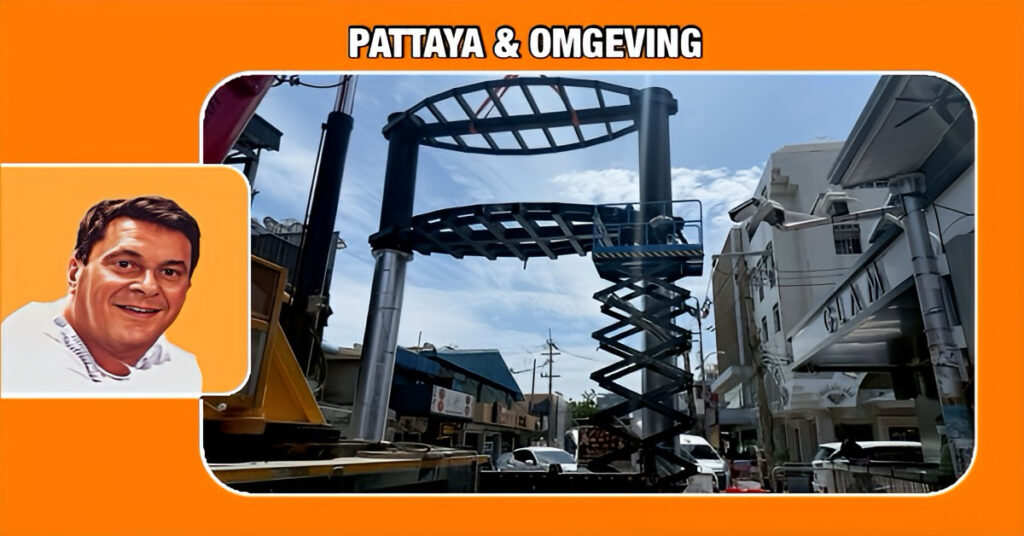 Pattaya gaat de toeristen met een nieuw 3D LED-billboard bij de ingang van de Walking Street imponeren