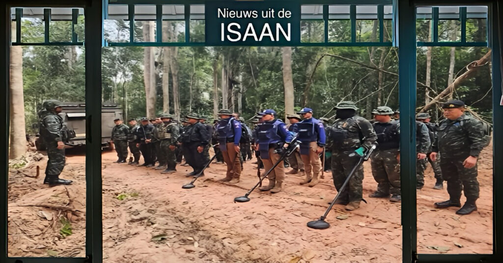 Thailand zet speciale teams in om landmijnen in de provincies Surin, Sisaket en Buriram te verwijderen 