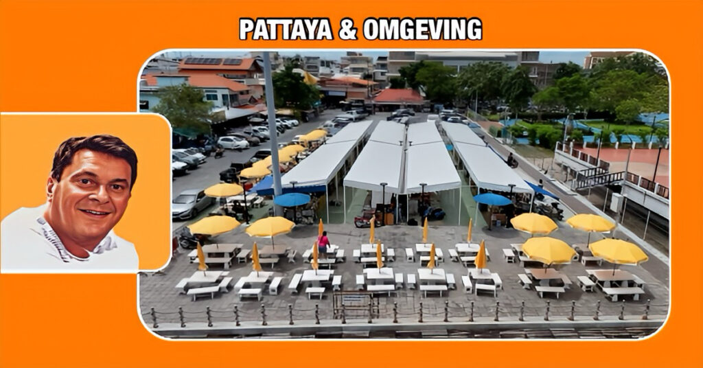 De nieuwe eetzone op de Naklua-vismarkt in Pattaya is geopend, waar bezoekers kunnen genieten van verse zeevruchten aan de golf van Thailand 