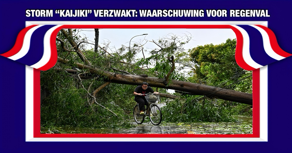 Tropische storm “Kajiki” in Thailand verliest aan sterkte, waakzaamheid voor hevige regenval en mogelijke zomerstormen geboden