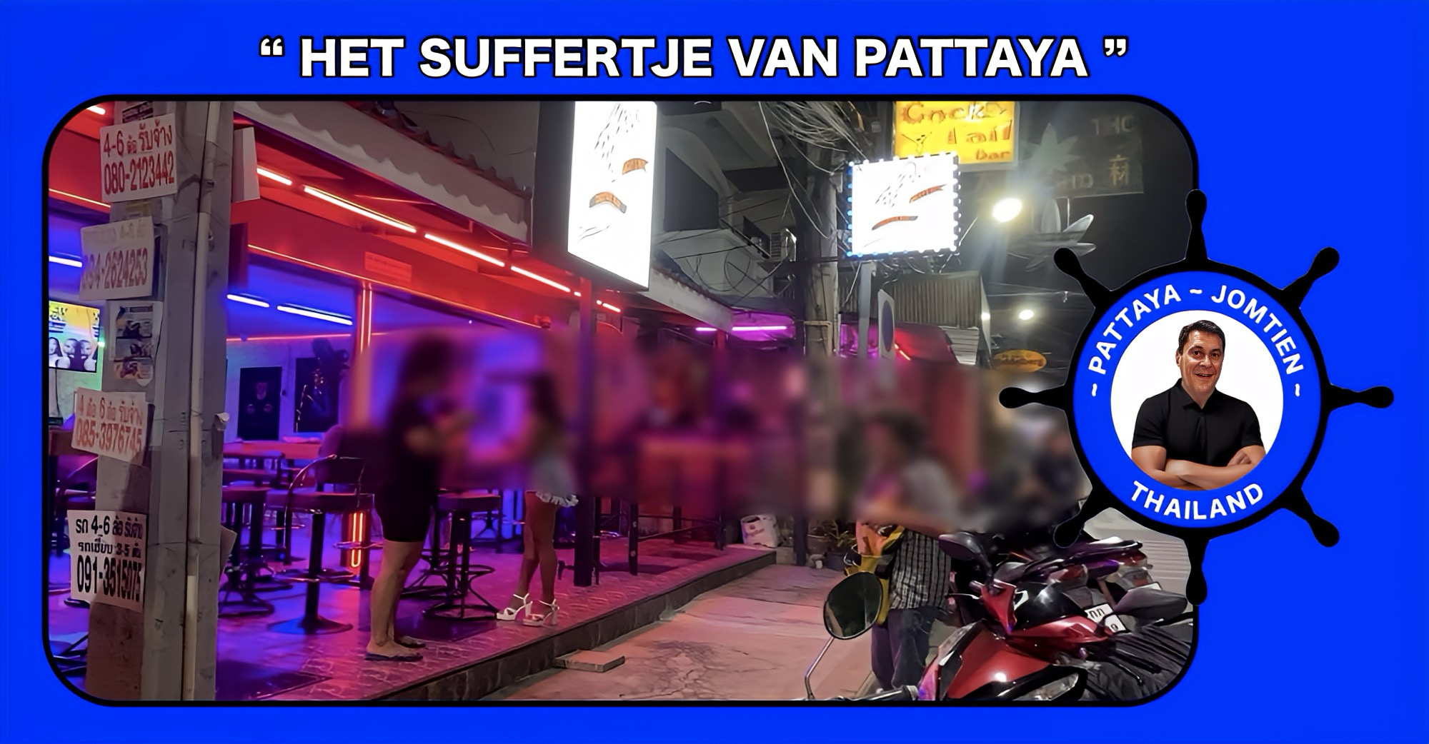 Poedelnaakte man schokt in Pattaya met zijn handelingen toeristen en barpersoneel