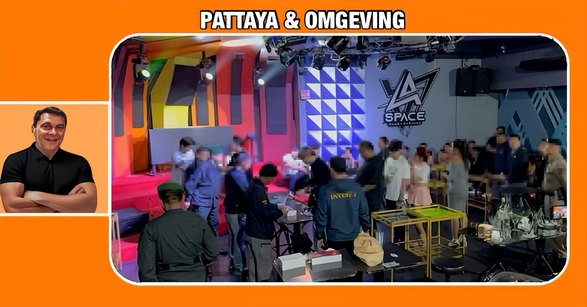 Provinciaal politieteam van Chonburi valt illegale club in Pattaya binnen en houdt manager aan