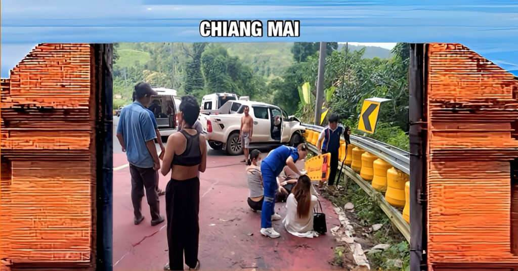 Let op! Het is voorzichtig autorijden geblazen in de bergen van Noord-Thailand