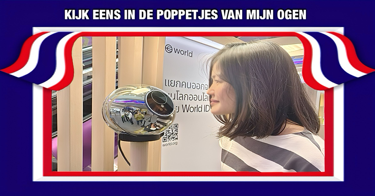 Het DOPA in Thailand waarschuwt identiteitsdiefstal met irisscans in winkelcentra