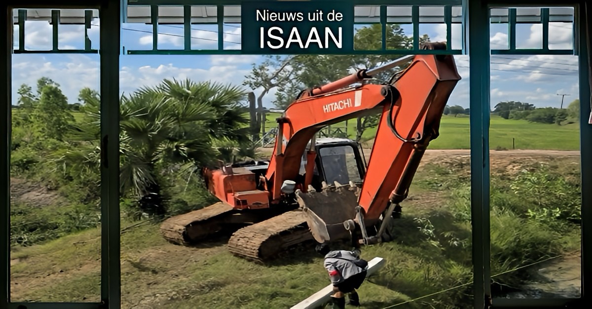 Tragisch voorval in Noordoost-Thailand: man verliest leven door losgeraakte tand van graafmachine