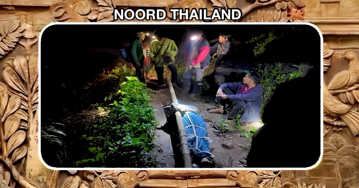 Aardverschuiving verrast een echtpaar in Noord-Thailand verrast, waarbij de man om het leven kwam, zijn vrouw weet te overleven