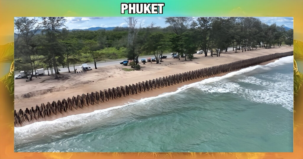 Het in Zuid-Thailand gelegen Phuket lanceert een zandomheiningproject om kusterosie te bestrijden.