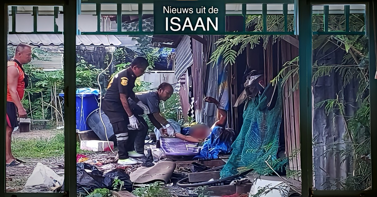 Een man in Noordoost-Thailand ziet geen verschil tussen oud ijzer en een explosief en raakt ernstig gewond.