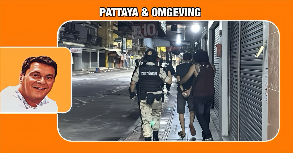 Politie Pattaya grijpt bij een kratom-winkel in na meldingen van omwonenden over drugsoverlast.