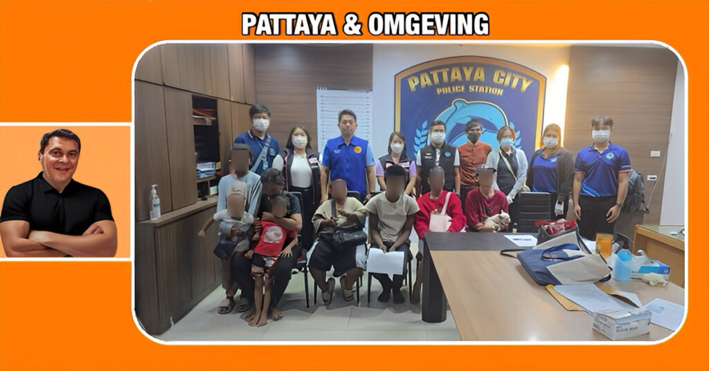 De provinciale politie van Chonburi heeft in Pattaya tien bedelaars opgepakt, waaronder zowel Thai als buitenlanders.