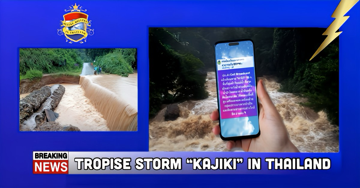 BREAKING: Tropische storm “Kajiki” in Thailand brengt miljoenen mensen in gevaar