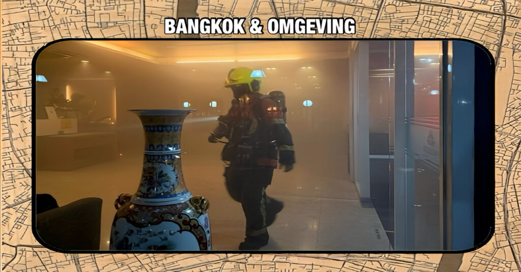 Kortsluiting in een hotel in het hart van Bangkok veroorzaakte rook, waardoor een medewerkster ademhalingsproblemen kreeg