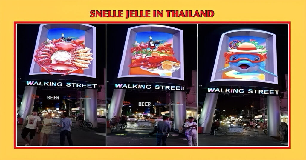 Het fameuze LED billboard bij de ingang van de Pattaya Walking Street kost bakken met geld, de bevolking vraagt om transparantie over de kosten