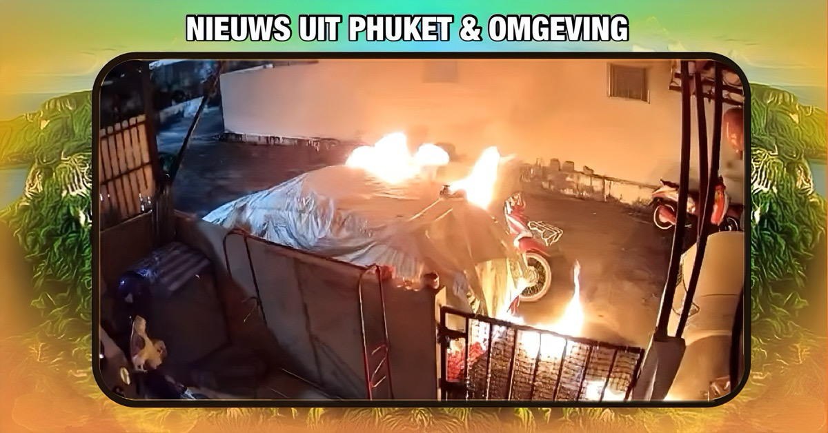 Een vechtscheiding in Zuid-Thailand ontaardt in een vlammenzee