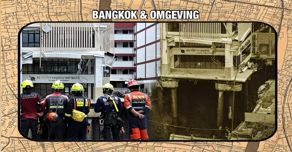 Het dichten van het zinkgat in de Thaise hoofdstad, Bangkok gaat zeker twee weken duren 