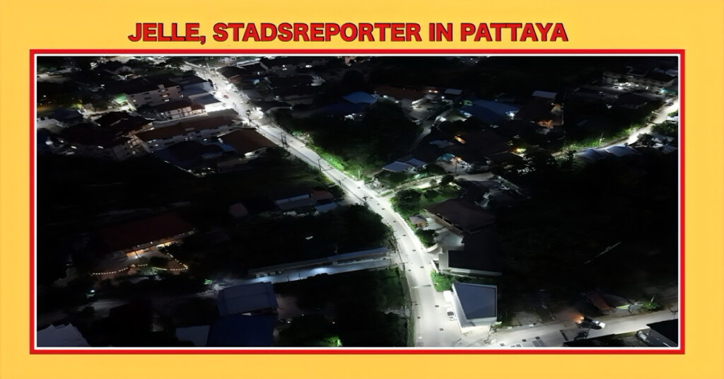 Verlichtingsoffensief in Pattaya, oude lampen worden vervangen door moderne LED-technologie, ook in gebieden zoals het Tambon Nongprue
