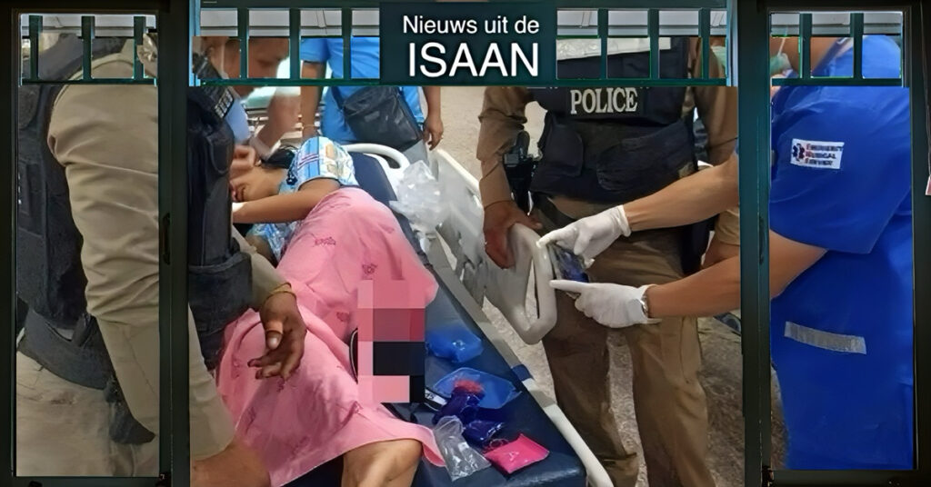 Slachtoffer van een ongeluk in Noordoost-Thailand wordt drugsverdachte nadat het ziekenhuis drugs in haar BH’tje ontdekt