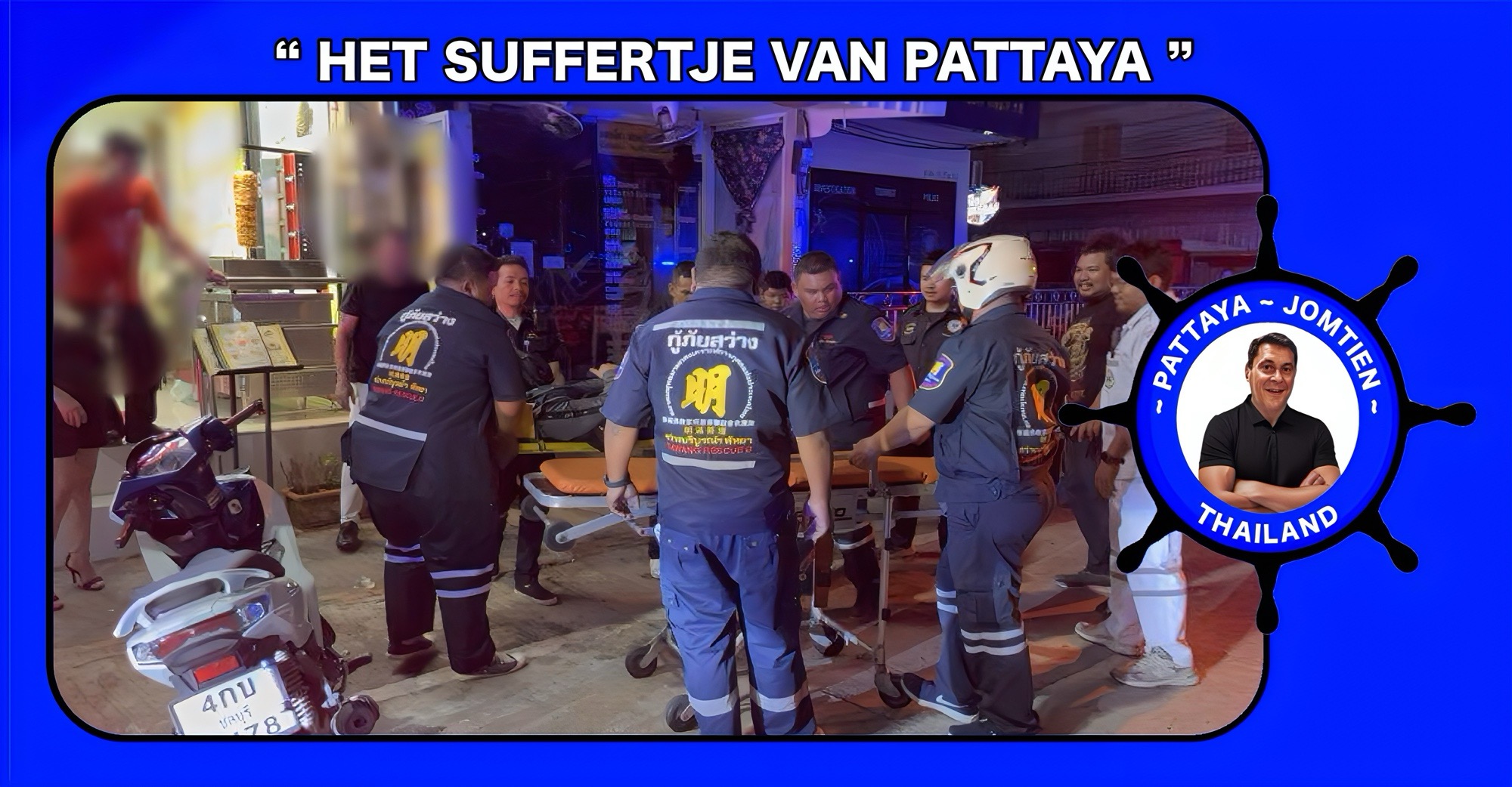 Twee dronken Britse vrienden raken in Pattaya (Jomtien) met elkaar slaags, de één mept de ander het Bangkok ziekenhuis in