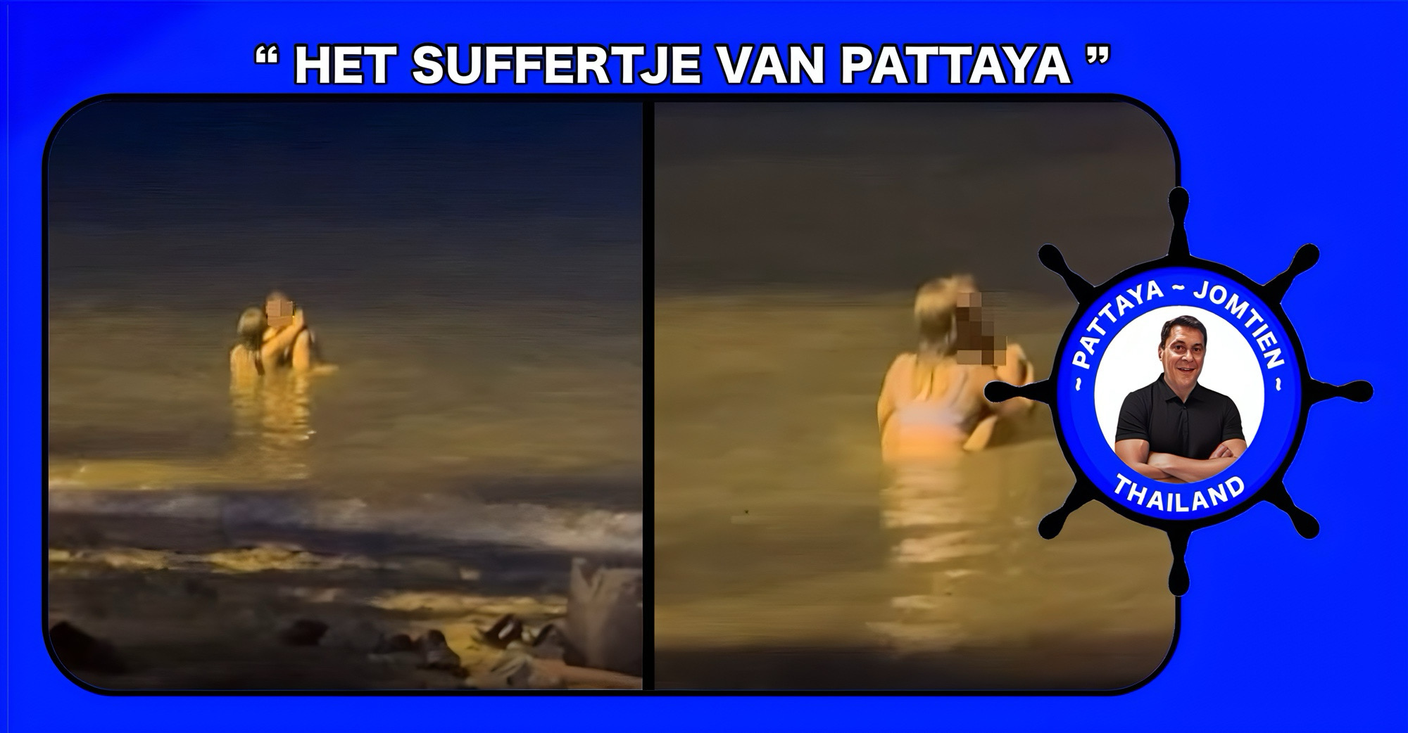 De burgemeester van Pattaya is boos, héél boos en beveelt een onderzoek naar in zee copulerend koppel