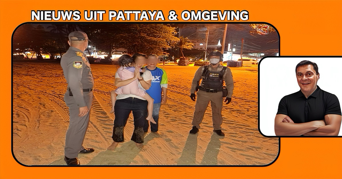 Politie Pattaya komt supersnel in actie en brengt een peuter terug bij de familie in Jomtien
