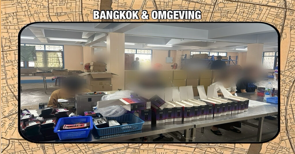 🎥 | CIB Thailand valt illegale e-sigarettenfabriek in Bangkok binnen en neemt meer dan 60.000 artikelen in beslag