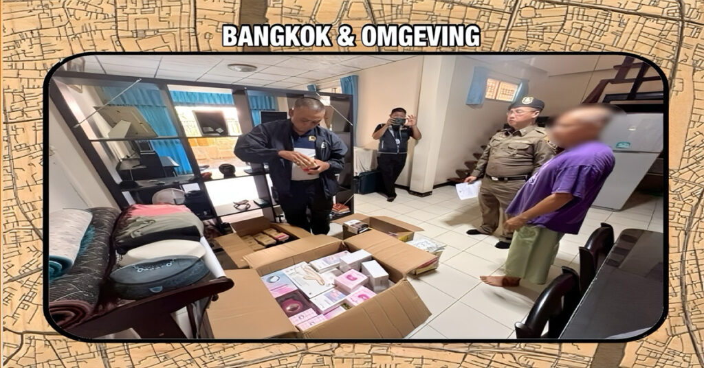 Politie plant een gesmeerde actie en valt twee locaties in Thailand, waar seksspeeltjes en nagemaakte glijmiddel verkocht werden
