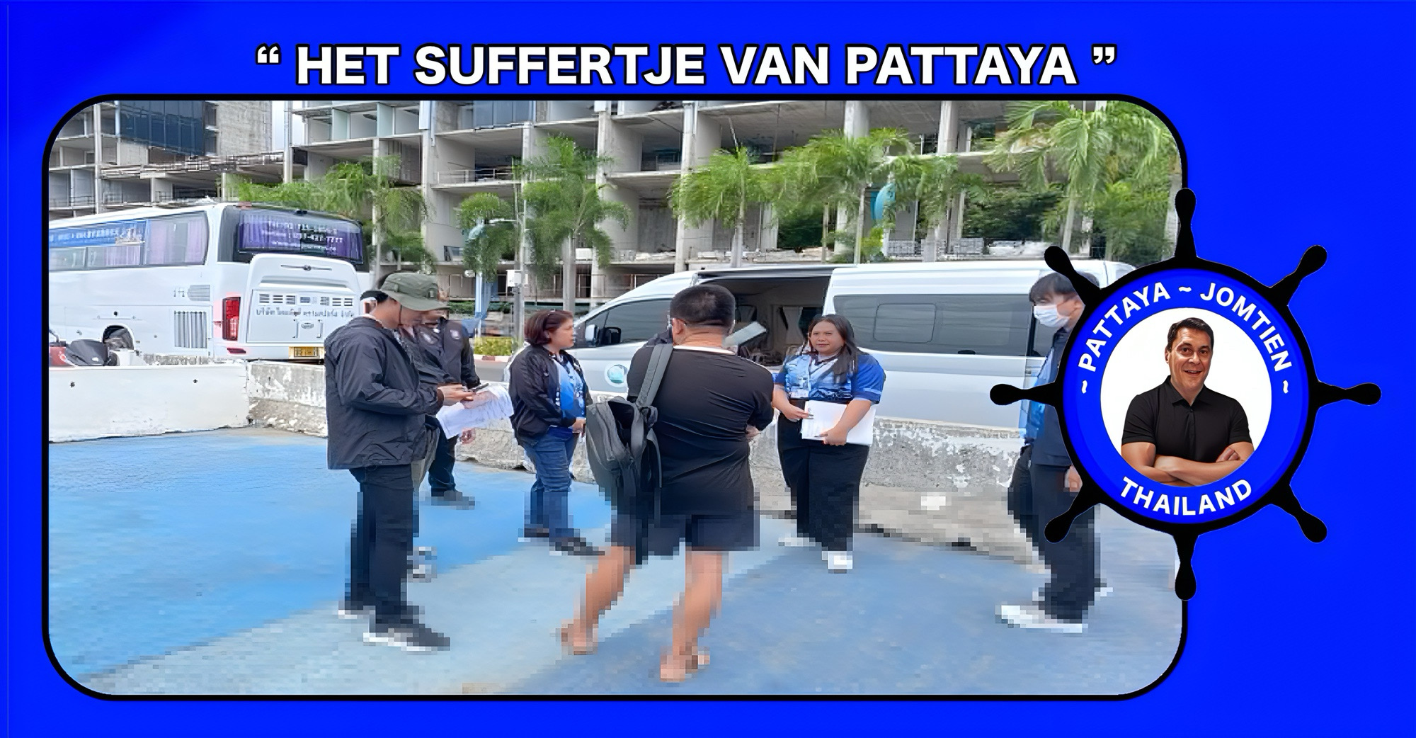 Chinese man als illegale gids zonder werkvergunning op de pier van Pattaya gearresteerd