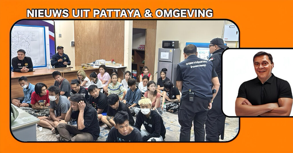 Politie Pattaya valt drugspand in Tambon Nongprue binnen en arresteert 30 drugsgebruikers