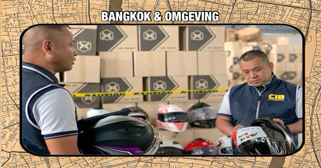 Één, twee, drie, vier, hoedje van papier | Bangkok politie onthult verkoopschandaal met 100.000 onveilige helmen in Thailand