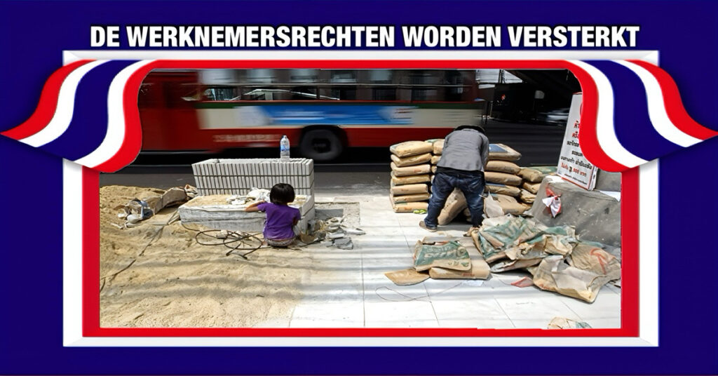 Thailand gaat de werkomstandigheden van werknemers beduiden verbeteren, de nieuwe wetten moeten het leven van werknemers aangenamer maken 