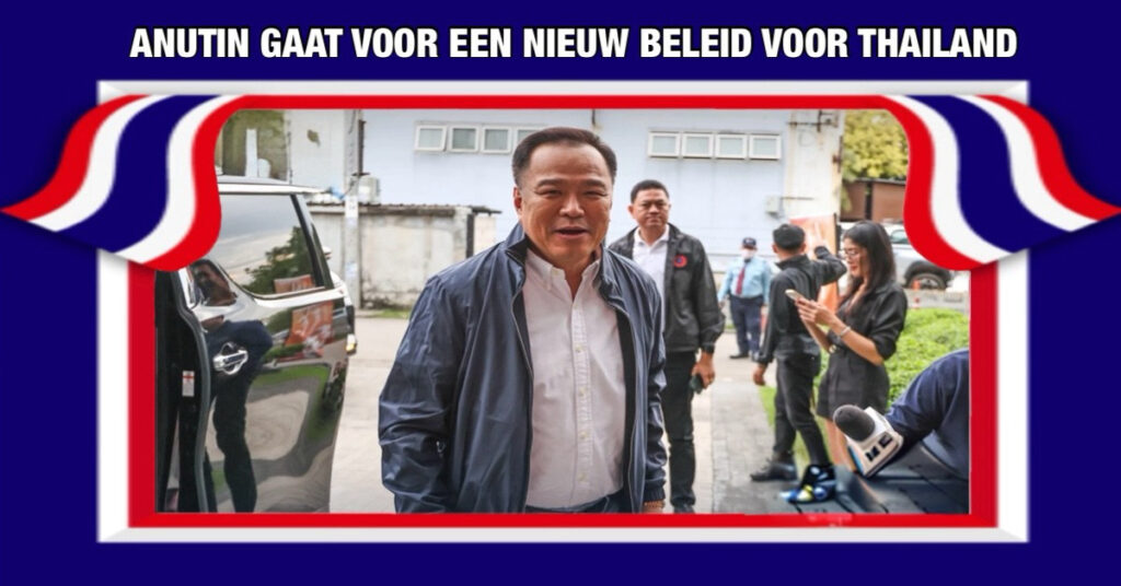 Anutin Charnvirakul staat op het punt om de nieuwe premier van Thailand te worden