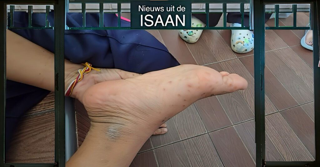 Mond- en Klauwzeer teistert Noordoost-Thailand, basisschool in Uthai Thani genoodzaakt tot het sluiten van leslokalen 