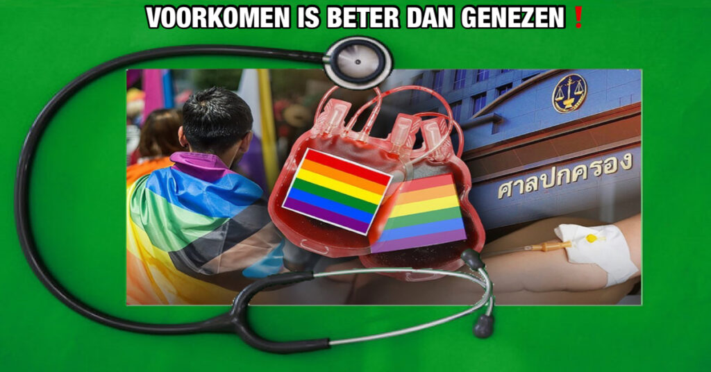 De strijd van de LGBT+ gemeenschap in Thailand, laait op na instellen dat het rode Kruis geen bloeddonaties van homoseksuele mannen aanneemt