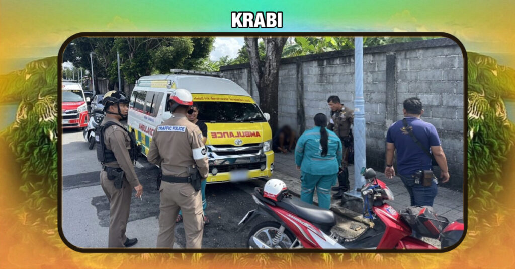 Twee tieners hadden pech toen ze een ambulance in Zuid-Thailand pikte en een paar kilometer verder zonder brandstof kwamen te zitten