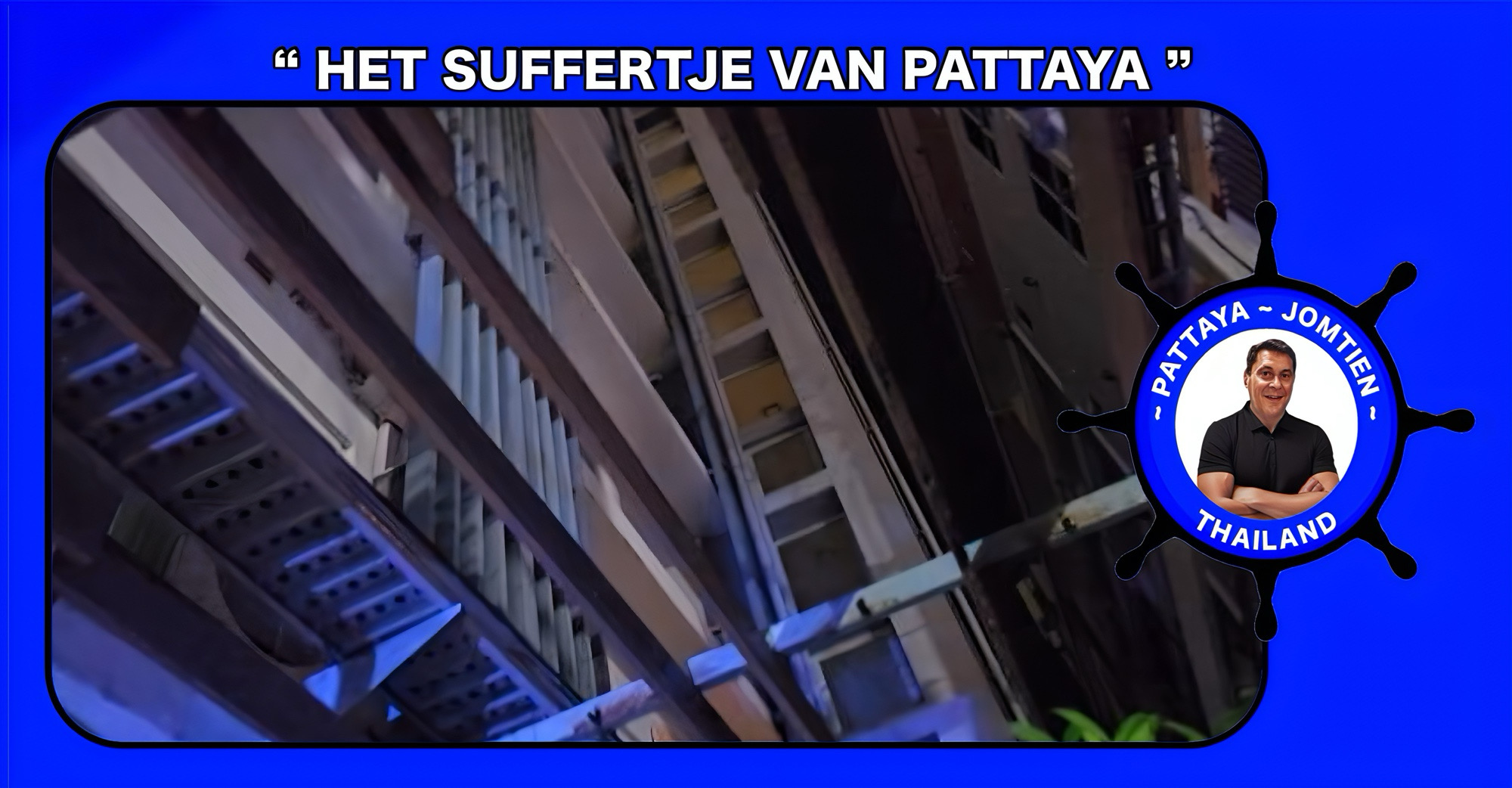 Russische vrouw valt in Pattaya van het hotelbalkon na een nachtje stappen