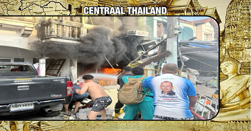 Gasexplosie in Thailand eist één leven, verwondt zeven en beschadigt huizen  